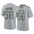 Johmsee NY.Jets #56 Demario Davis Player Gray Limited Atmosphere Fashion Home Game Stitched Jerseys