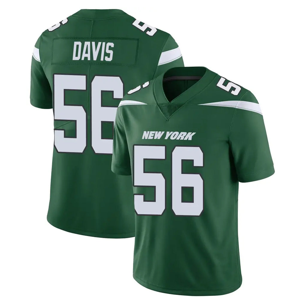 Johmsee NY.Jets #56 Demario Davis Player Green Limited Vapor Home Game Stitched Jerseys