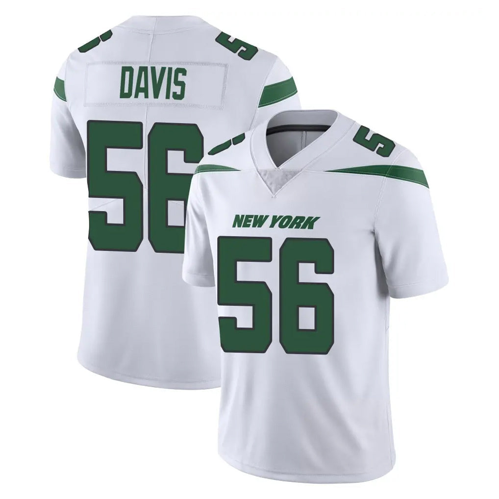 Johmsee NY.Jets #56 Demario Davis Player White Spotlight Limited Vapor Home Game Stitched Jerseys