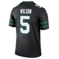 Johmsee NY.Jets #5 Garrett Wilson Legacy Black Legend Jersey Stitched American Stitched Jerseys