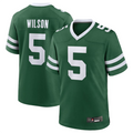 Johmsee NY.Jets #5 Garrett Wilson Legacy Green Game Jersey Stitched American Stitched Jersey