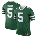 Johmsee NY.Jets #5 Garrett Wilson Legacy Green Legend Jersey Stitched American Stitched Jersey
