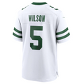 Johmsee NY.Jets #5 Garrett Wilson Legacy White Game Jersey Stitched American Stitched Jerseys