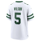 Johmsee NY.Jets #5 Garrett Wilson Legacy White Game Jersey Stitched American Stitched Jerseys