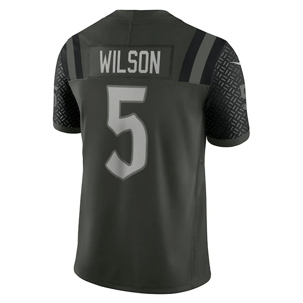 Johmsee NY.Jets #5 Garrett Wilson Player Gotham Green Vapor F.U.S.E. Limited Stitched Jerseys