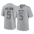 Johmsee NY.Jets #5 Garrett Wilson Player Gray Limited Atmosphere Fashion Home Game Stitched Jerseys
