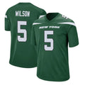 Johmsee NY.Jets #5 Garrett Wilson Player Green Game Stitched Jerseys