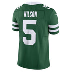 Johmsee NY.Jets #5 Garrett Wilson Player Legacy Green Vapor F.U.S.E. Limited Stitched Jerseys
