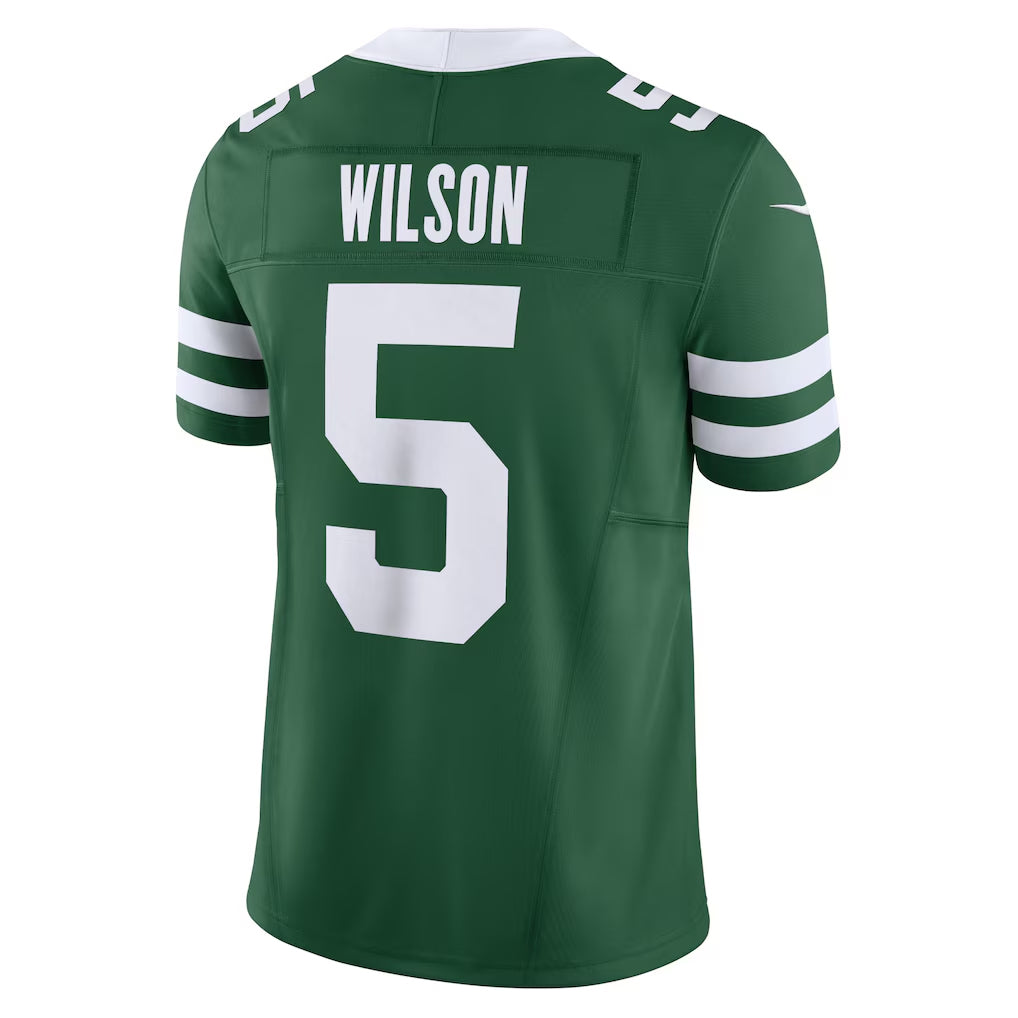 Johmsee NY.Jets #5 Garrett Wilson Player Legacy Green Vapor F.U.S.E. Limited Stitched Jerseys