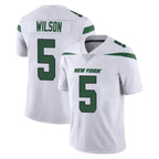 Johmsee NY.Jets #5 Garrett Wilson Player White Spotlight Limited Vapor Home Game Stitched Jerseys