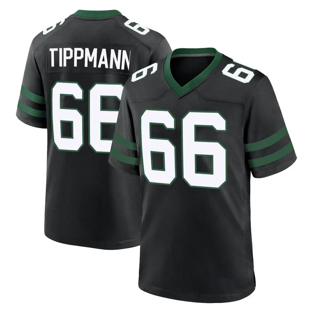 Johmsee NY.Jets #66 Joe Tippmann Player Black Legacy Home Game Stitched Jerseys