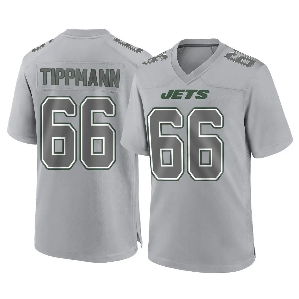 Johmsee NY.Jets #66 Joe Tippmann Player Gray Limited Atmosphere Fashion Home Game Stitched Jerseys