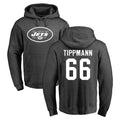 Johmsee NY.Jets #66 Joe Tippmann Player Gray Pullover Hoodies Limited Game Stitched Jerseys