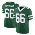 Johmsee NY.Jets #66 Joe Tippmann Player Green Legacy Limited Vapor F.U.S.E. Home Game Stitched Jerseys