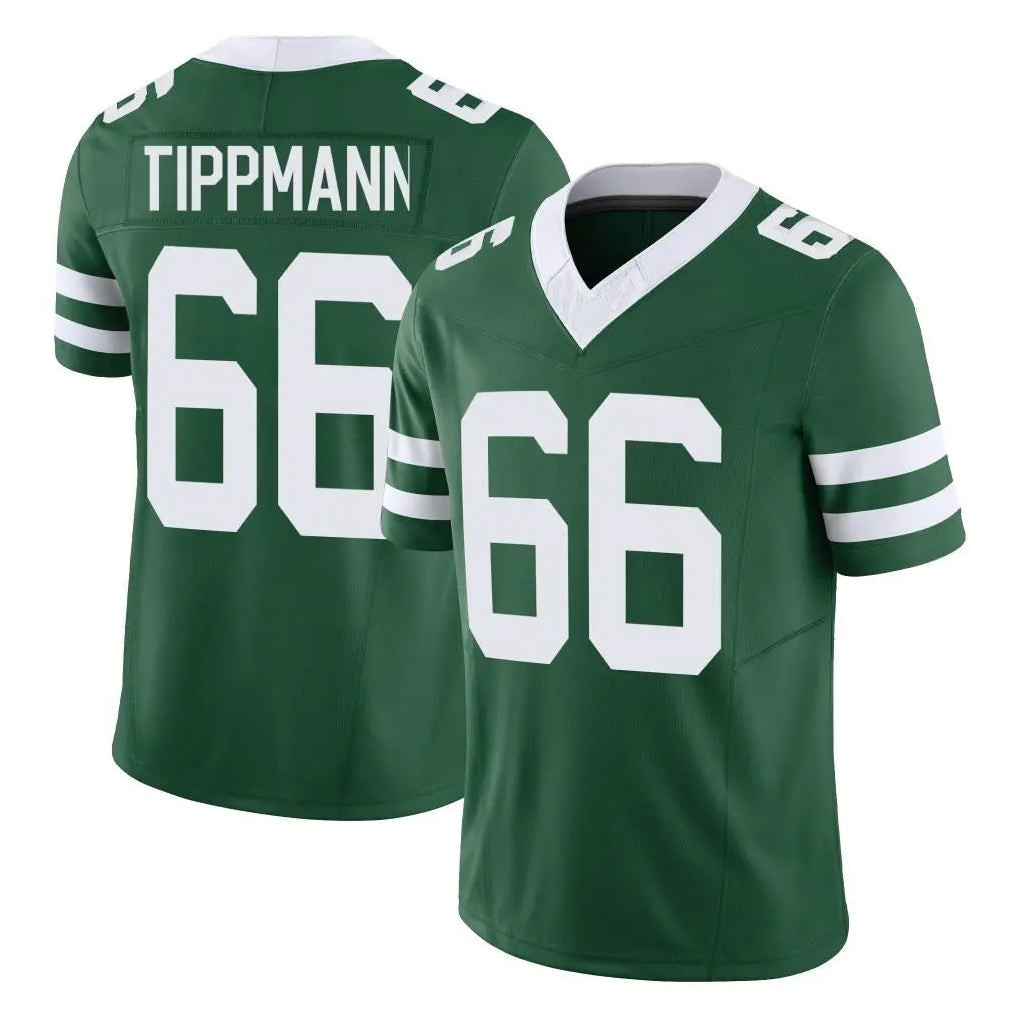 Johmsee NY.Jets #66 Joe Tippmann Player Green Legacy Limited Vapor F.U.S.E. Home Game Stitched Jerseys
