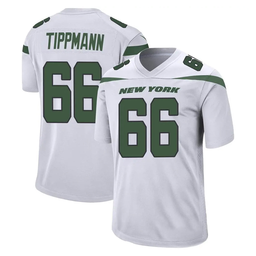 Johmsee NY.Jets #66 Joe Tippmann Player White Spotlight Home Game Stitched Jerseys