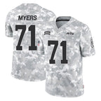 Johmsee NY.Jets #71 Josh Myers Player Arctic Camo Salute to Service Limited Game Stitched Jerseys