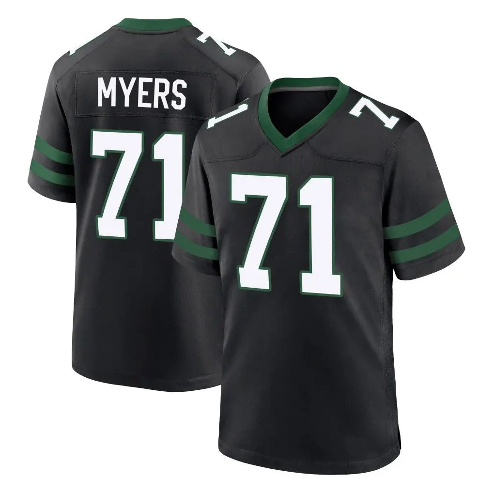 Johmsee NY.Jets #71 Josh Myers Player Black Legacy Home Game Stitched Jerseys