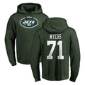 Johmsee NY.Jets #71 Josh Myers Player Green LOGO Pullover Hoodies Limited Game Stitched Jerseys