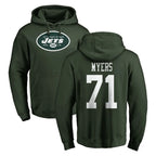 Johmsee NY.Jets #71 Josh Myers Player Green LOGO Pullover Hoodies Limited Game Stitched Jerseys