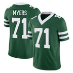 Johmsee NY.Jets #71 Josh Myers Player Green Legacy Limited Vapor F.U.S.E. Home Game Stitched Jerseys