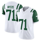 Johmsee NY.Jets #71 Josh Myers Player White Limited Classic Vapor F.U.S.E. Home Game Stitched Jerseys