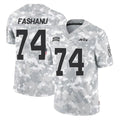 Johmsee NY.Jets #74 Olu Fashanu Player Arctic Camo Salute to Service Limited Game Stitched Jerseys