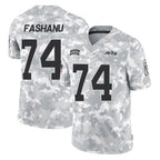 Johmsee NY.Jets #74 Olu Fashanu Player Arctic Camo Salute to Service Limited Game Stitched Jerseys