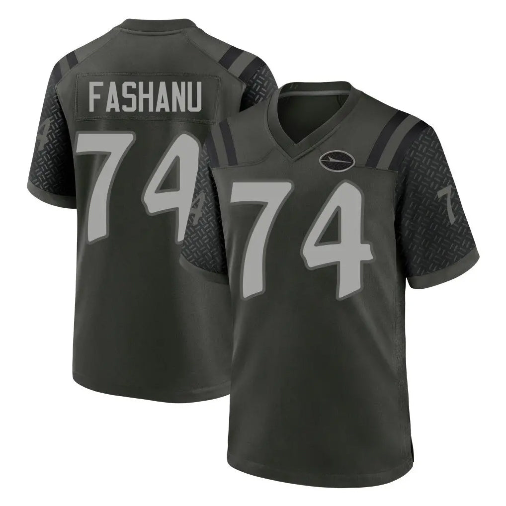 Johmsee NY.Jets #74 Olu Fashanu Player Green 2025 Rivalries Collection Home Game Stitched Jerseys