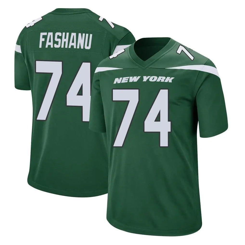 Johmsee NY.Jets #74 Olu Fashanu Player Green Home Game Stitched Jerseys