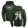 Johmsee NY.Jets #74 Olu Fashanu Player Green LOGO Pullover Hoodies Limited Game Stitched Jerseys