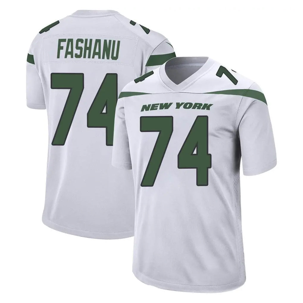 Johmsee NY.Jets #74 Olu Fashanu Player White Spotlight Home Game Stitched Jerseys