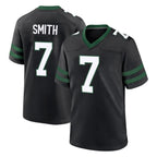 Johmsee NY.Jets #7 Geno Smith Player Black Legacy Home Game Stitched Jerseys