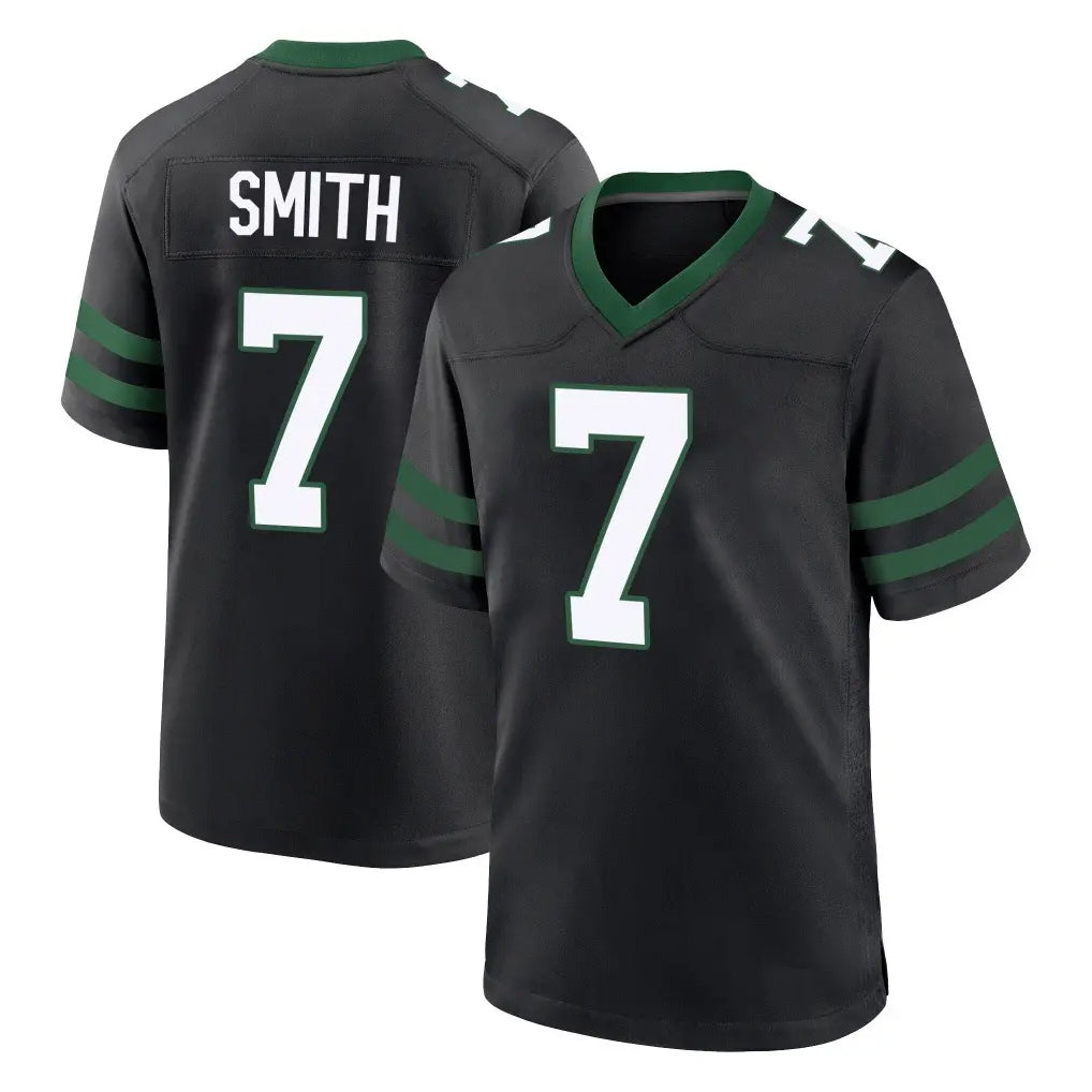 Johmsee NY.Jets #7 Geno Smith Player Black Legacy Home Game Stitched Jerseys