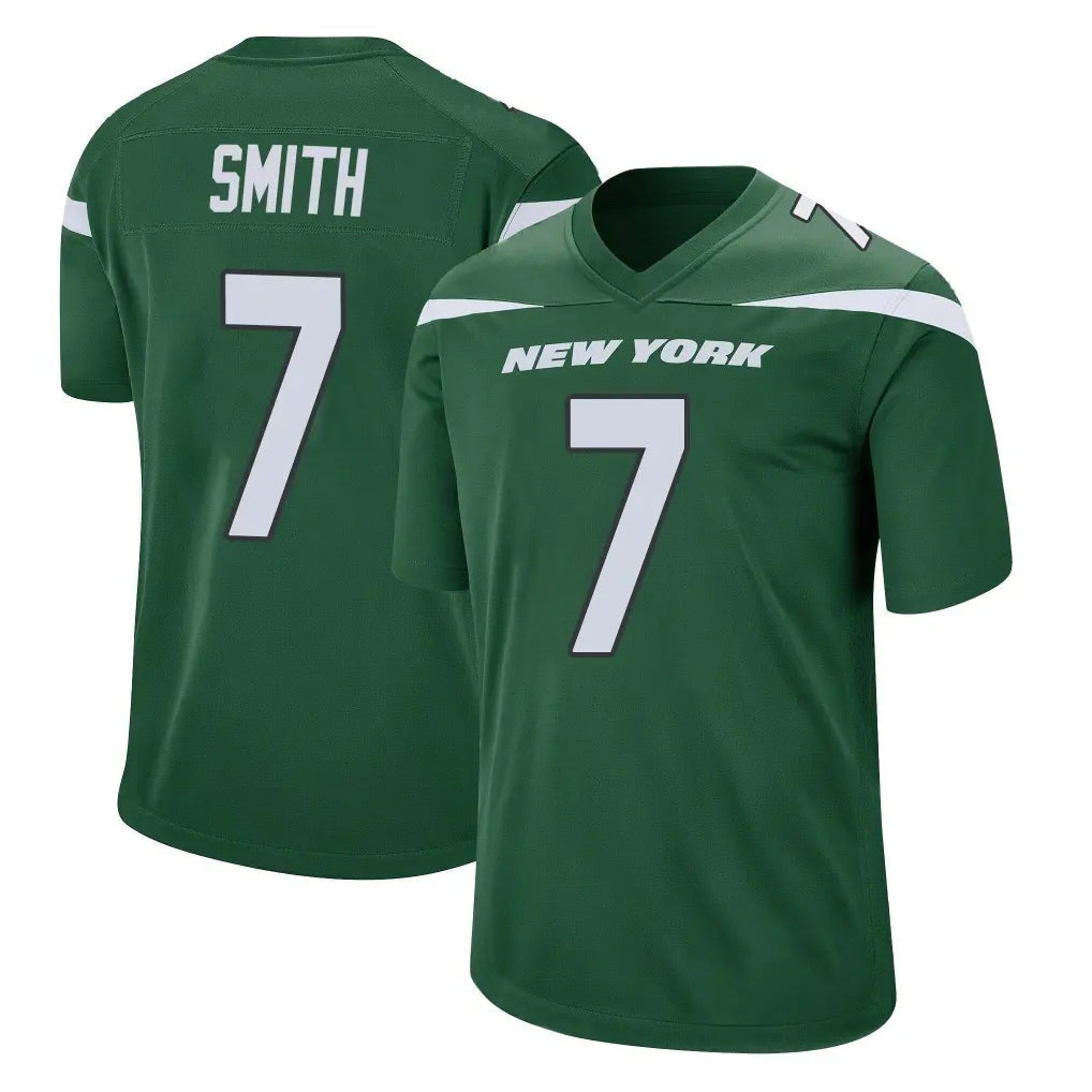 Johmsee NY.Jets #7 Geno Smith Player Green Home Game Stitched Jerseys
