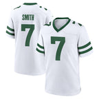 Johmsee NY.Jets #7 Geno Smith Player White Legacy Home Game Stitched Jerseys