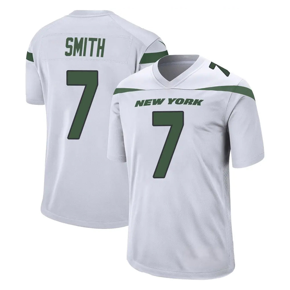 Johmsee NY.Jets #7 Geno Smith Player White Spotlight Home Game Stitched Jerseys