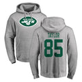 Johmsee NY.Jets #85 Mason Taylor Player Gray LOGO Pullover Hoodies Limited Game Stitched Jerseys