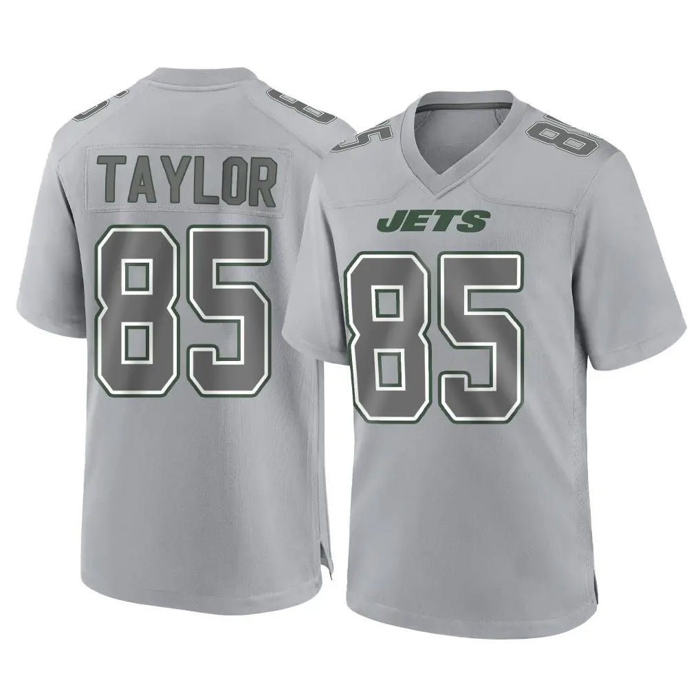 Johmsee NY.Jets #85 Mason Taylor Player Gray Limited Atmosphere Fashion Home Game Stitched Jerseys