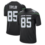 Johmsee NY.Jets #85 Mason Taylor Player Stealth Black Home Game Stitched Jerseys