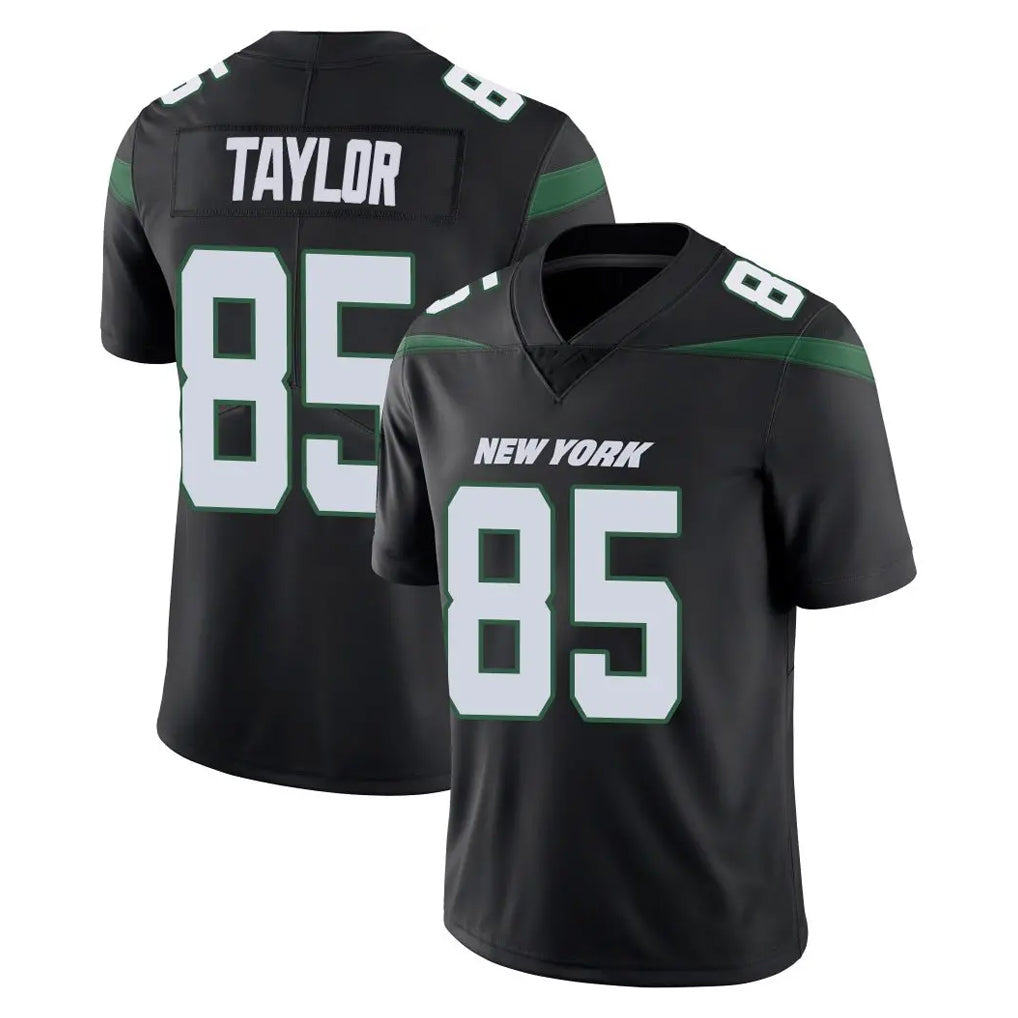 Johmsee NY.Jets #85 Mason Taylor Player Stealth Black Limited Vapor Home Game Stitched Jerseys