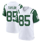 Johmsee NY.Jets #85 Mason Taylor Player White Classic Home Game Stitched Jerseys