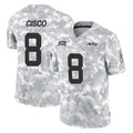 Johmsee NY.Jets #8 Andre Cisco Player Arctic Camo Salute to Service Limited Game Stitched Jerseys