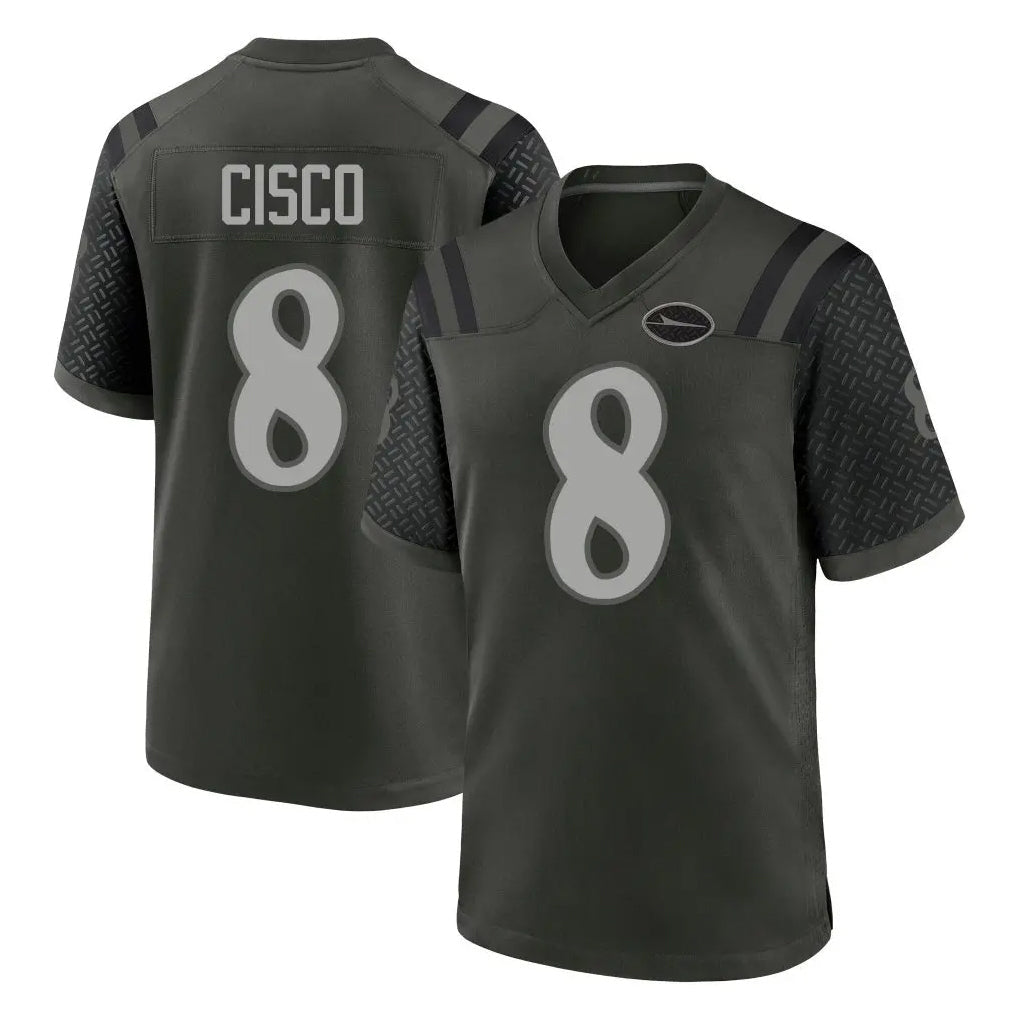 Johmsee NY.Jets #8 Andre Cisco Player Green 2025 Rivalries Collection Home Game Stitched Jerseys