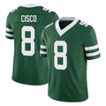 Johmsee NY.Jets #8 Andre Cisco Player Green Legacy Limited Vapor F.U.S.E. Home Game Stitched Jerseys