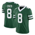 Johmsee NY.Jets #8 Andre Cisco Player Green Legacy Limited Vapor F.U.S.E. Home Game Stitched Jerseys