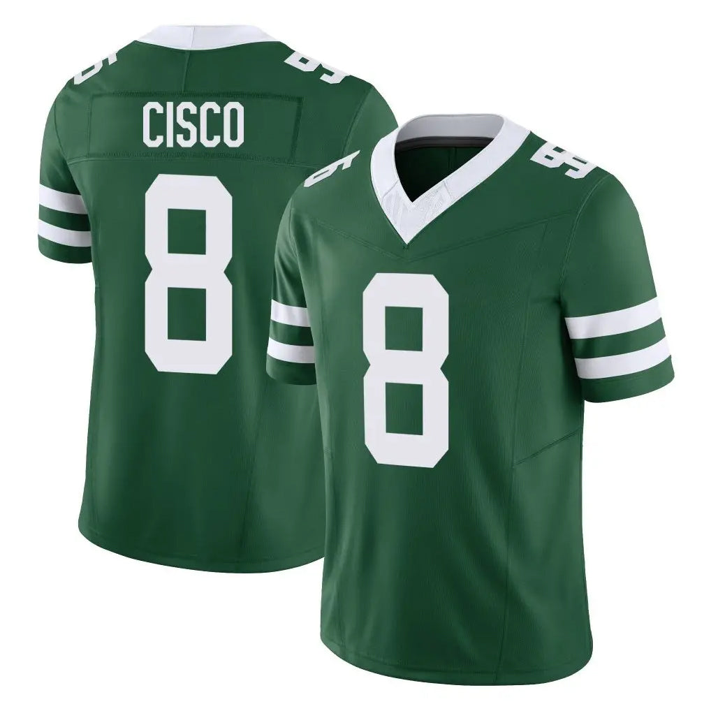 Johmsee NY.Jets #8 Andre Cisco Player Green Legacy Limited Vapor F.U.S.E. Home Game Stitched Jerseys