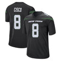 Johmsee NY.Jets #8 Andre Cisco Player Stealth Black Home Game Stitched Jerseys