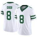 Johmsee NY.Jets #8 Andre Cisco Player White Legacy Limited Vapor F.U.S.E. Home Game Stitched Jerseys
