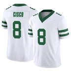Johmsee NY.Jets #8 Andre Cisco Player White Legacy Limited Vapor F.U.S.E. Home Game Stitched Jerseys